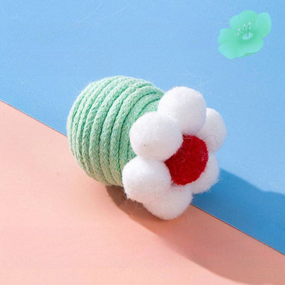 Moo - Flower with Bell Interactive Cat Toy Ball