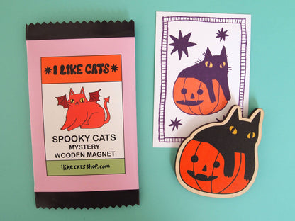 Halloween Wooden Fridge Magnet Blind Bag Mystery Bag
