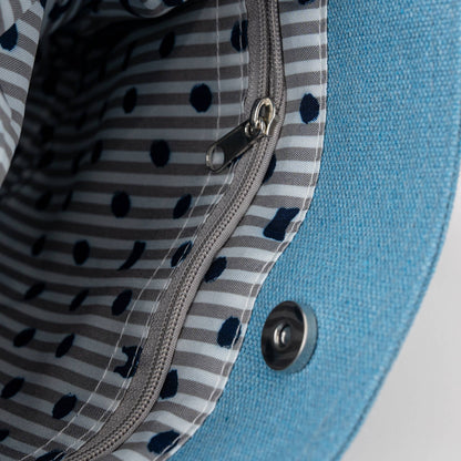 Kusuguru Japan Embroidered Kimono Cat Crossbody Bag