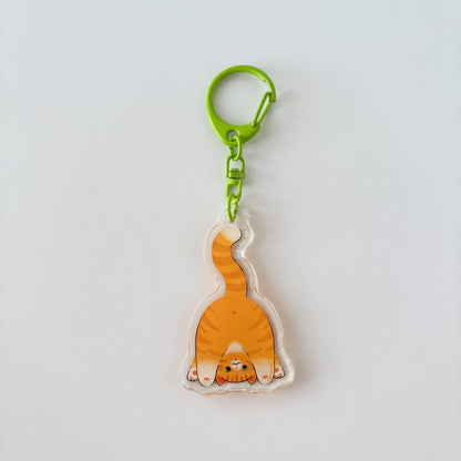 Peekaboo Glitter Acrylic Keychain