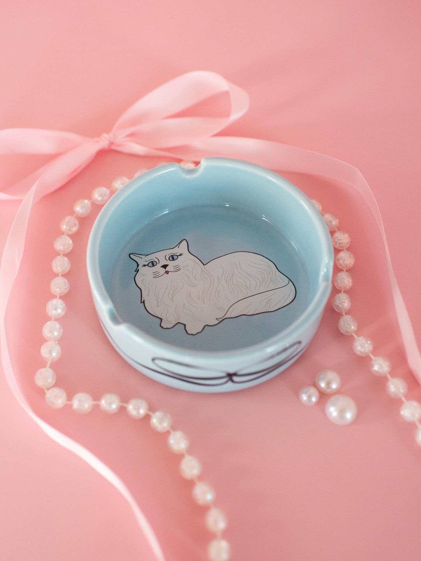 A Shop of Things - Miss Kitty Ceramic Ash Tray