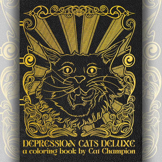 Coloring Book: "Depression Cats Deluxe"