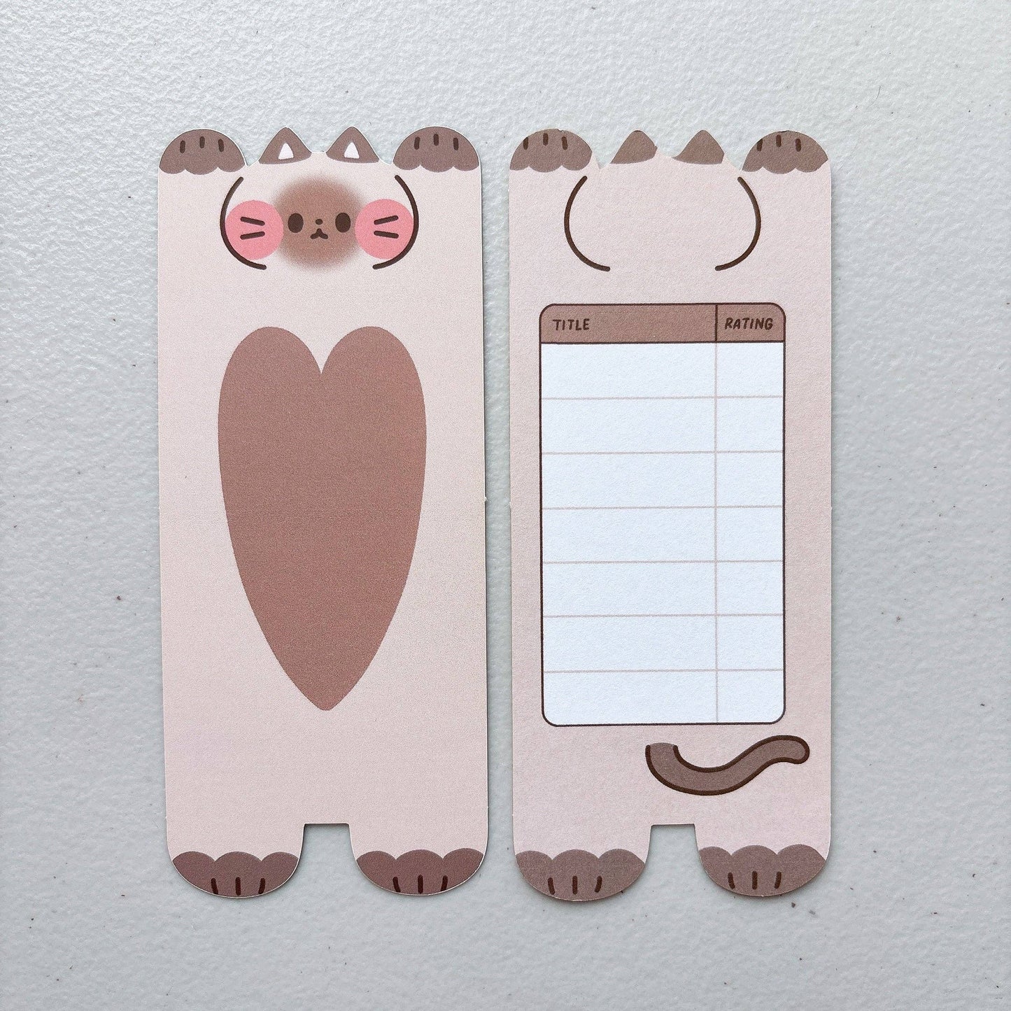 Cat Soft Matte Double Sided Bookmarks