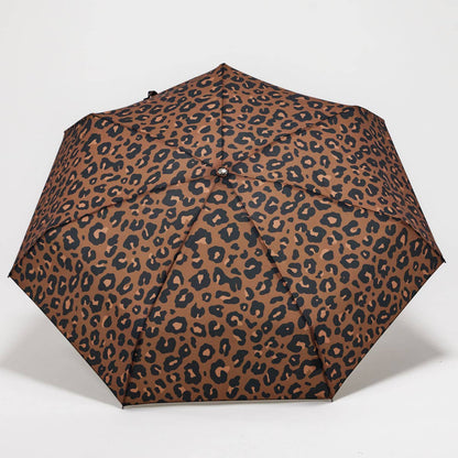 Leopard Print Eco-Friendly Mini Pocket Umbrella