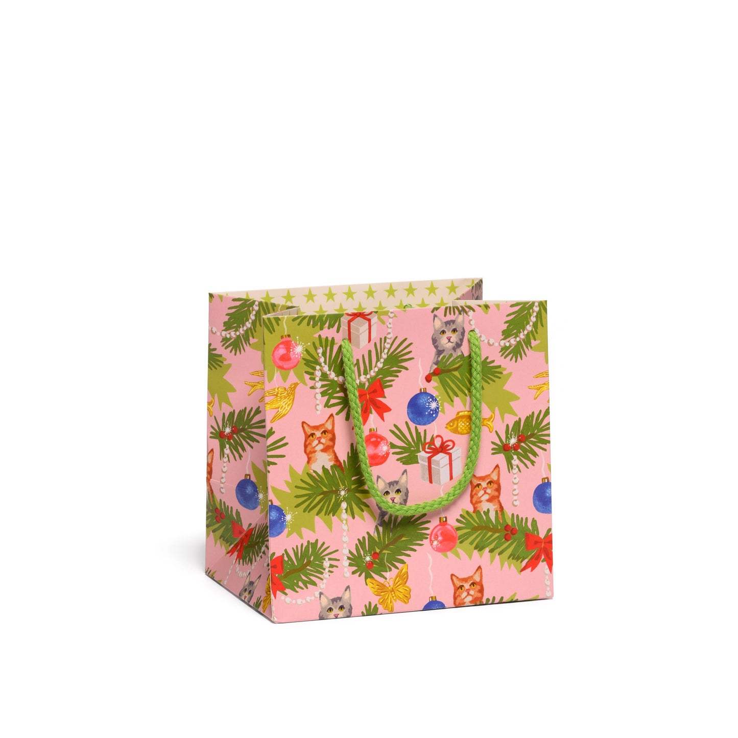Red Cap Cards - Meowy Christmas gift bags
