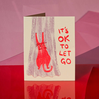 It's OK To Let Go - Risograph Card