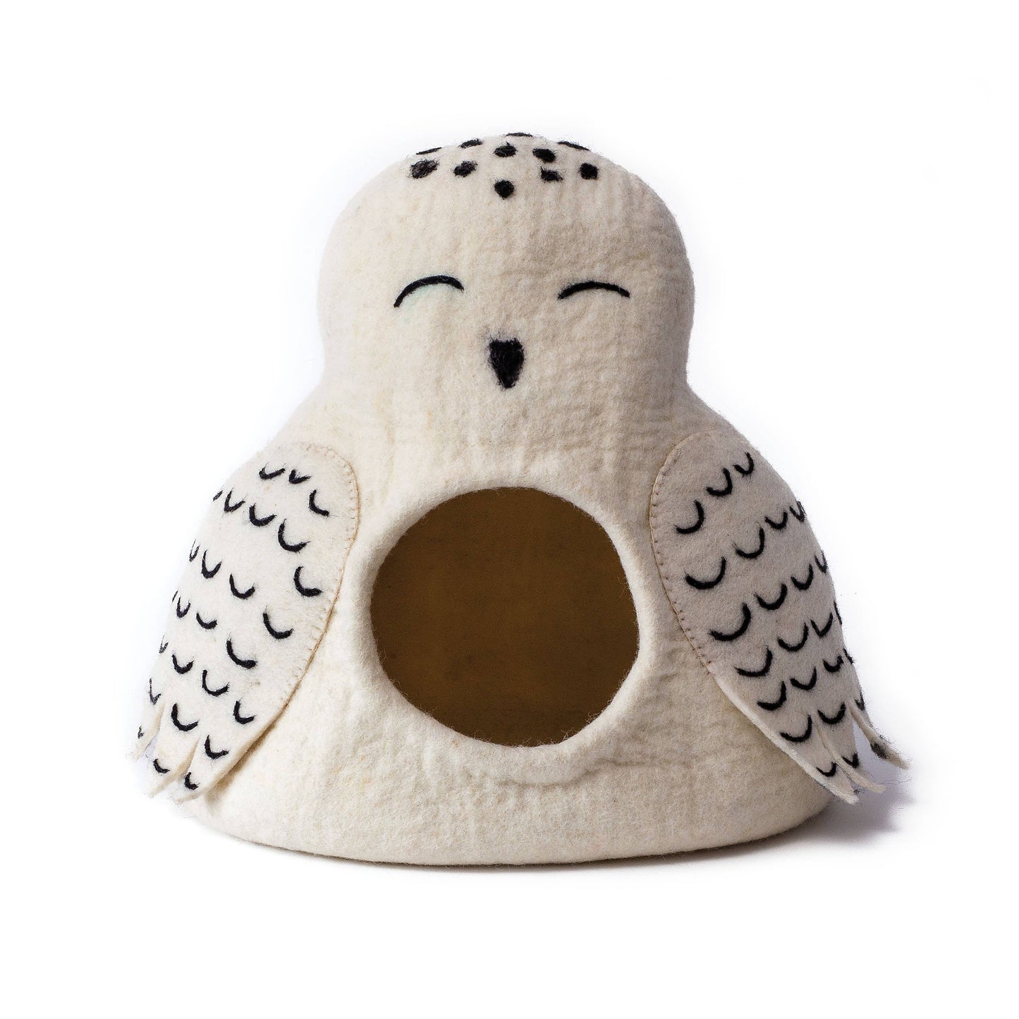 Karma Cat Inc. - Owl Wool Pet Cave: Grey
