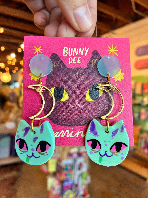Handmade Little Kitty Earrings