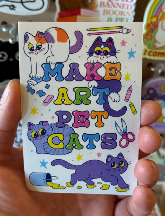 Make Art Pet Cats sticker