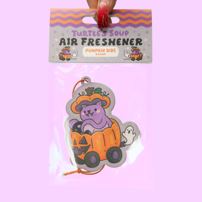 Bat In Their Pumpkin Ride Halloween Car Air Freshener