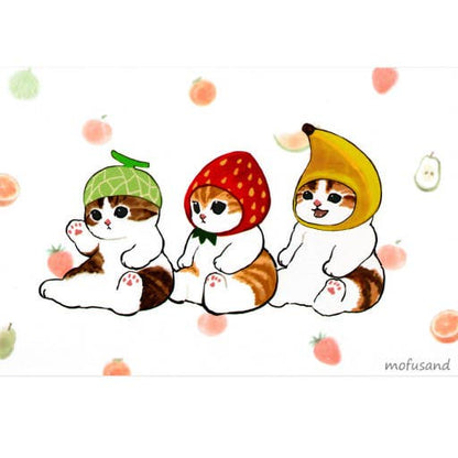 MofuSand Plush Keychain  9cm– Fruit Costume Series