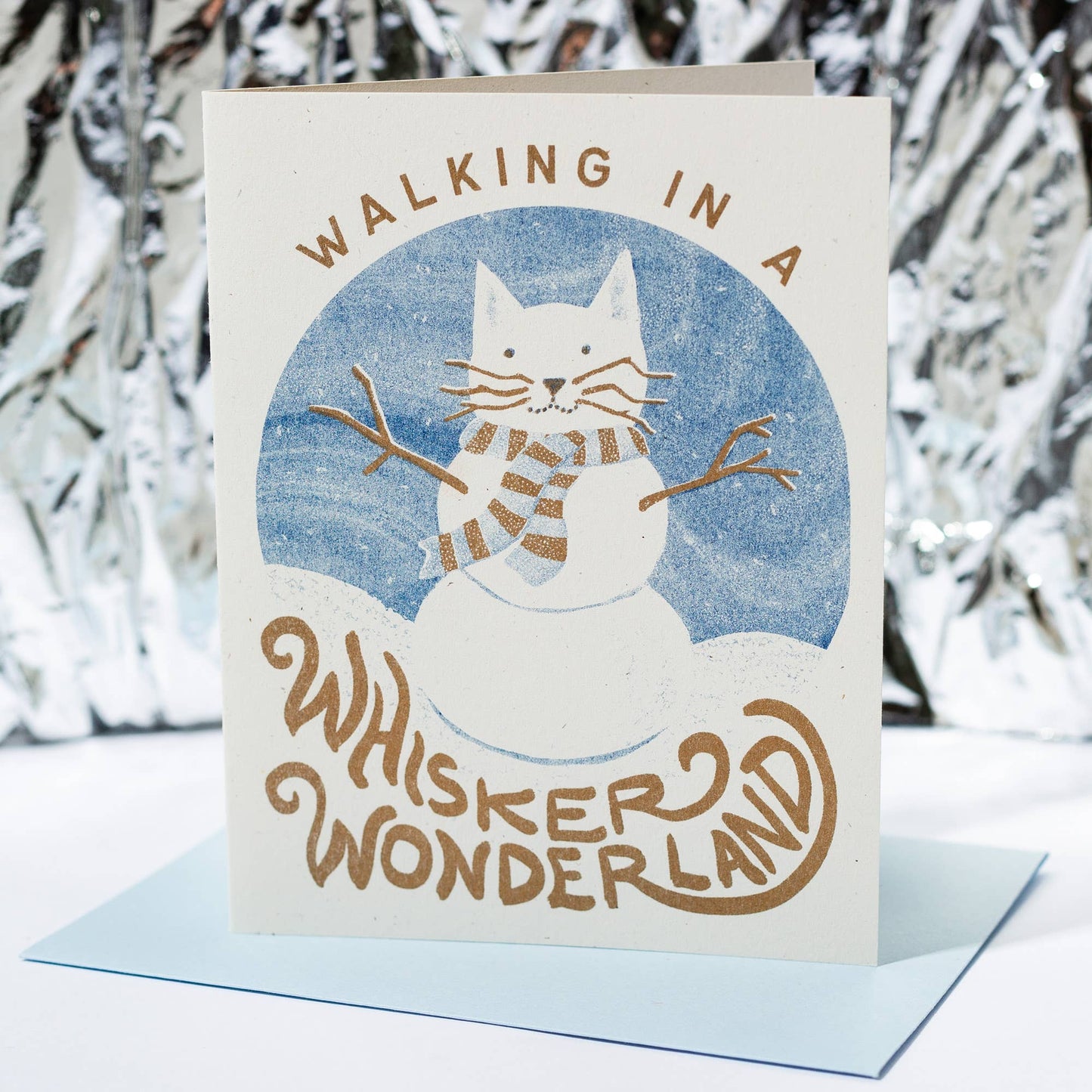 Walking in a Whisker Wonderland - Risograph Holiday Card