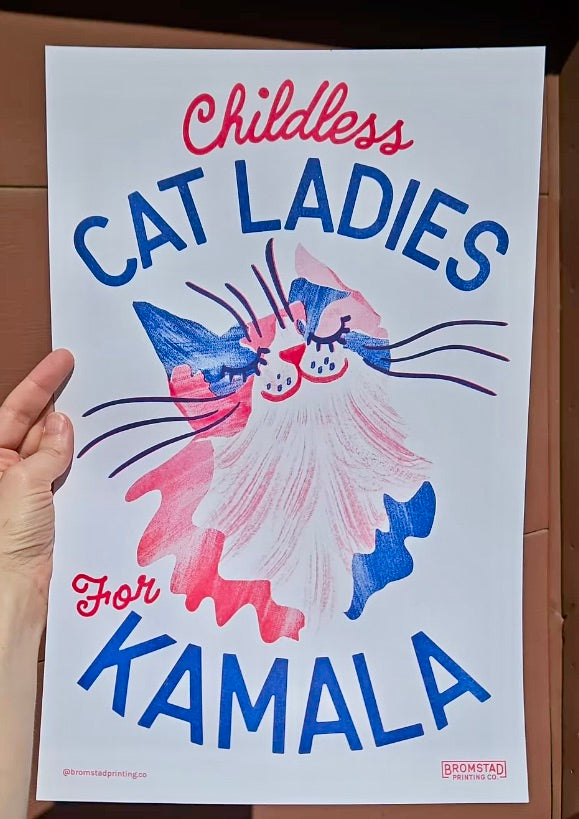 Childless Cat Ladies for Kamala print