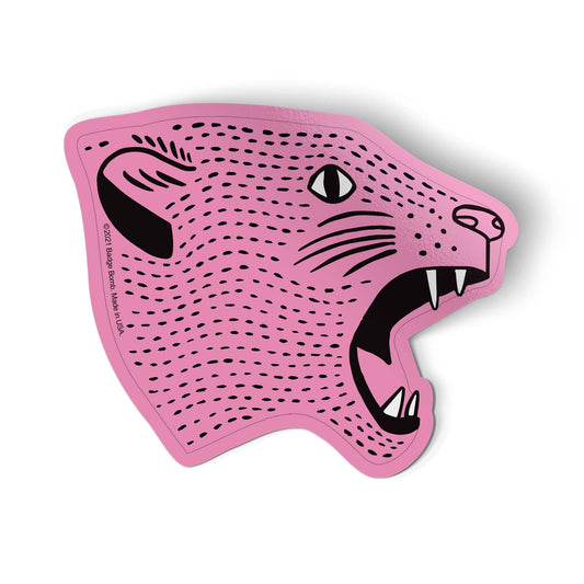 Pink Jaguar Sticker