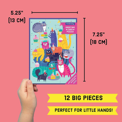 Cat Party Greeting Card Puzzle