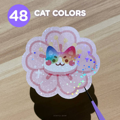Sakura Cat Sticker 3"