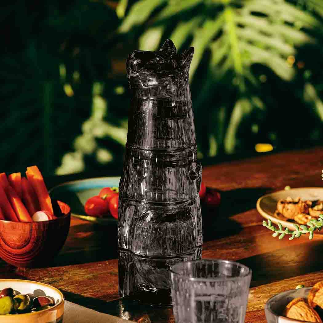 DOIY - Black Kitty Stackable Glasses