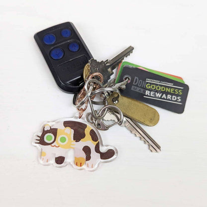 Keychain Spotted Calico Cat