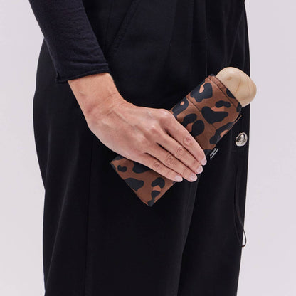 Leopard Print Eco-Friendly Mini Pocket Umbrella