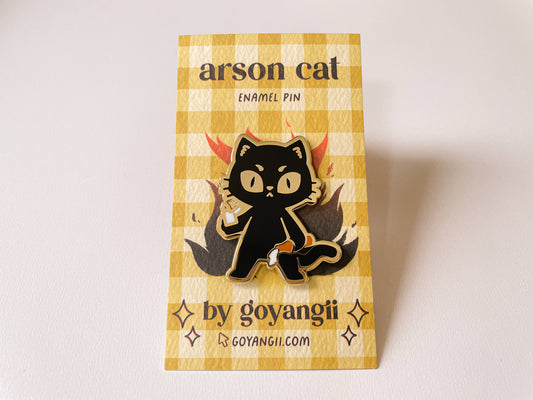 Arson Cat Enamel Pin