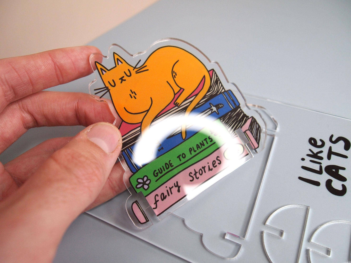 Acrylic Cat Desk Ornament Standee Trinket