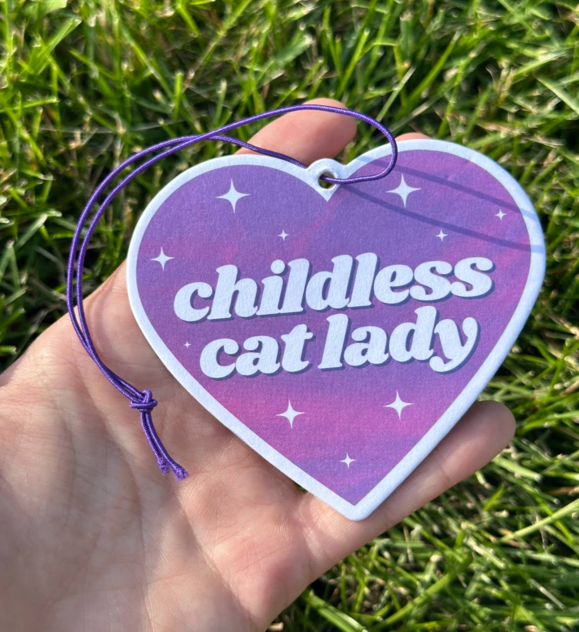 Childless Cat Lady Air Freshener -Lavender