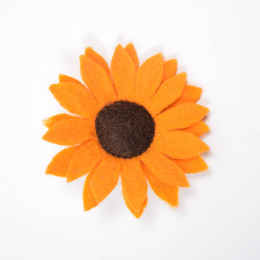 Wool Sunflower Collar Accessory