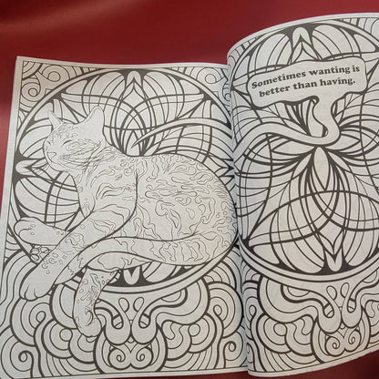 Coloring Book: "Depression Cats Deluxe"