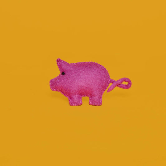Wool Pig Catnip Cat Toy 