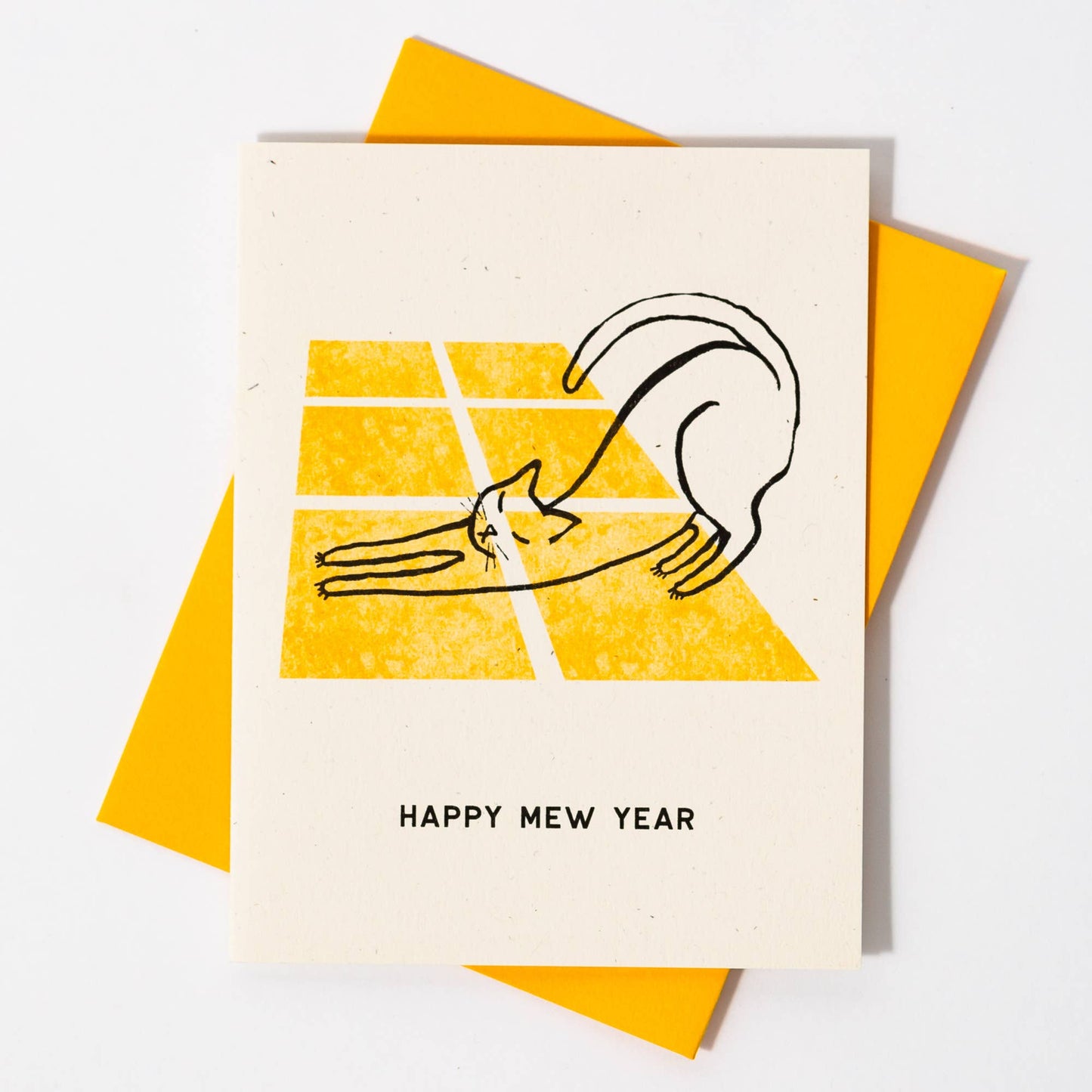 Happy Mew Year - Risograph Card