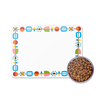 Mid-Century Pet Bowl Placemat