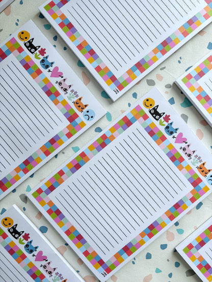 I LIKE CATS - Cat Themed Notepad, Listpad, Shopping List & Planner