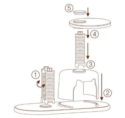 K-Wonderland - Cat tree-style display stand- Cat Tower for collect Figure
