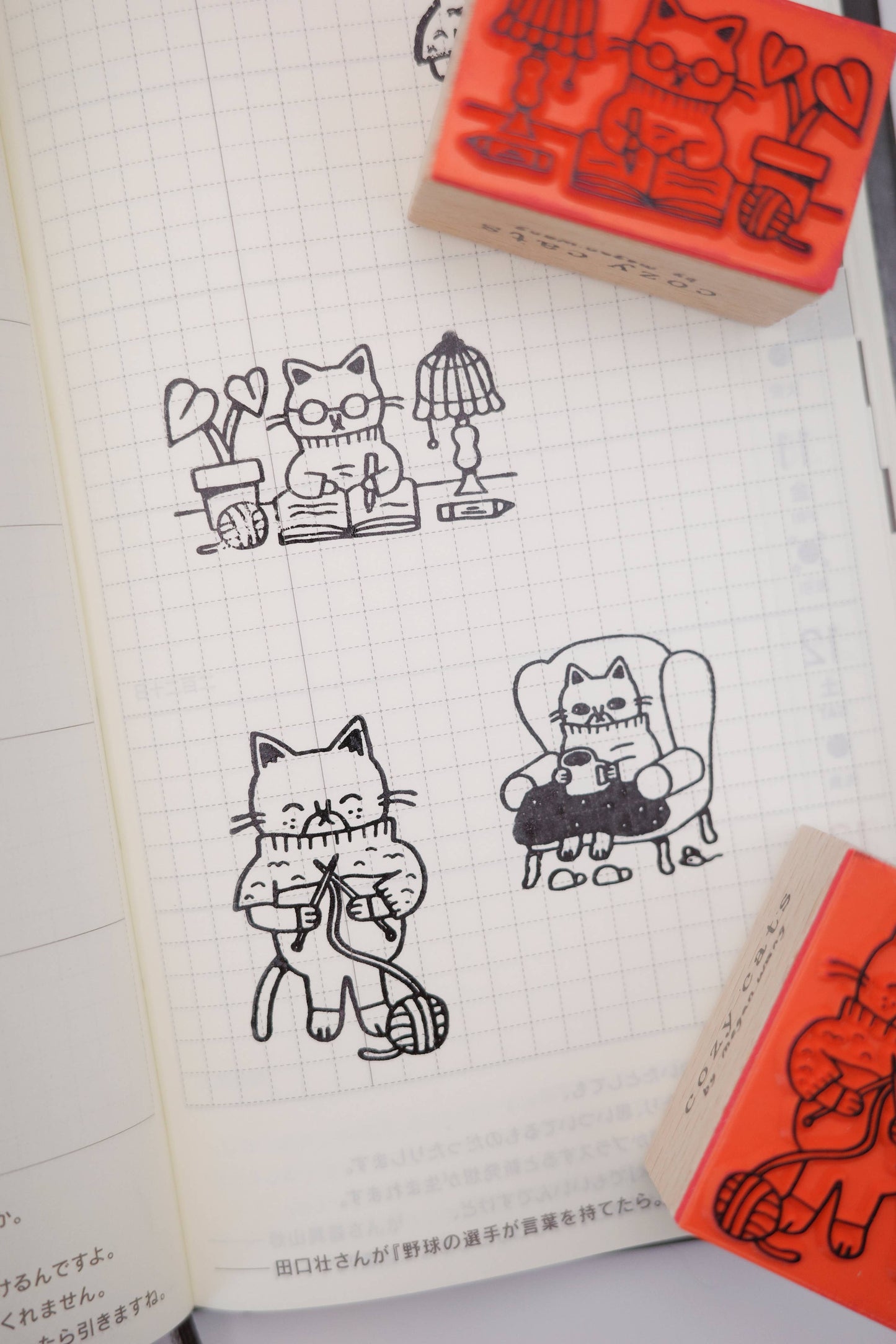 Desk Cat Stamp