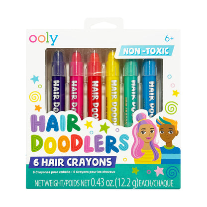 OOLY - Hair Doodlers: Hair Crayons (Set of 6)