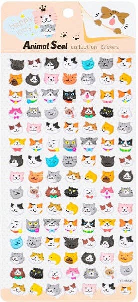 Cats Puffy Stickers