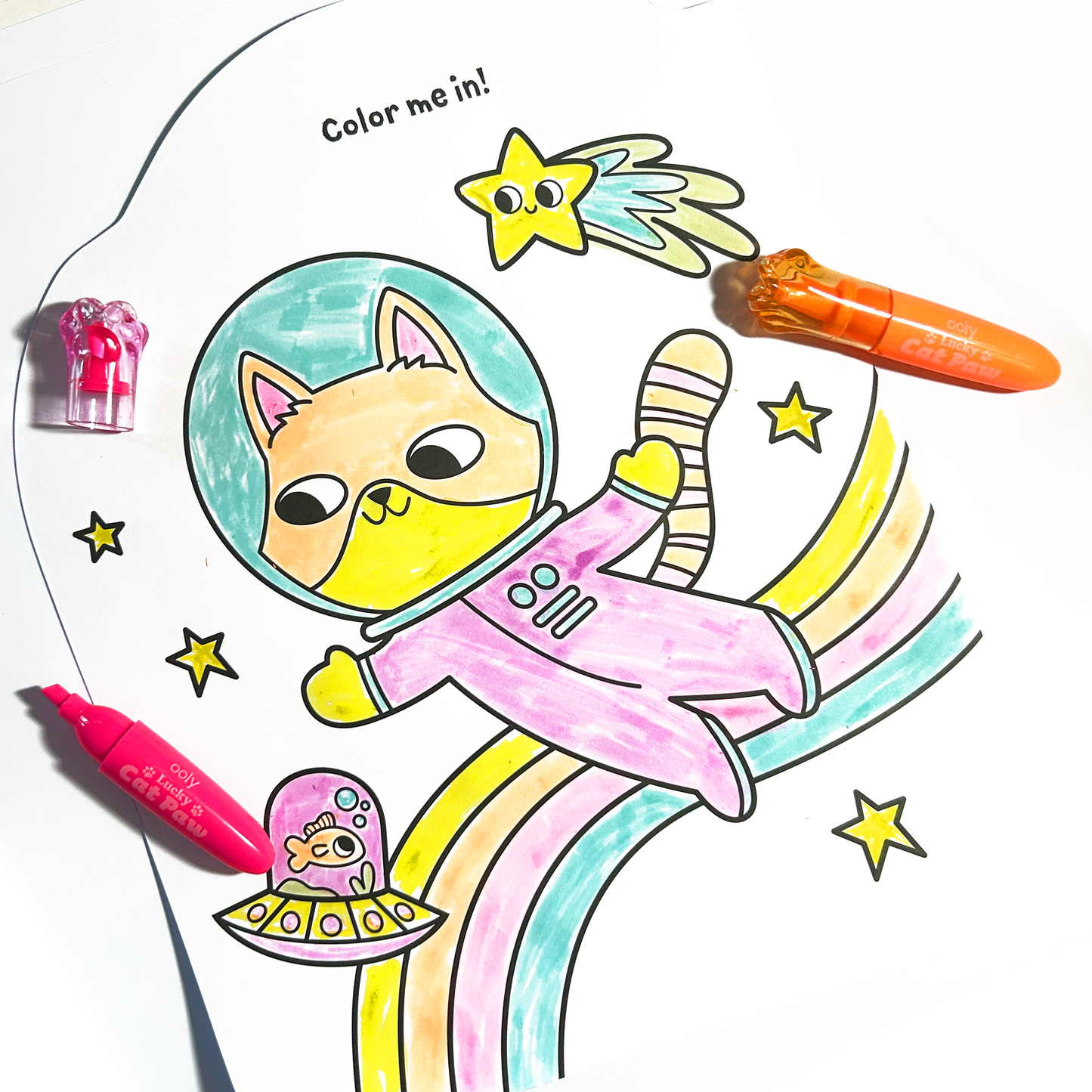 OOLY - Lucky Cat Paw: Neon Highlighters - Berry Scent (Set of 6)