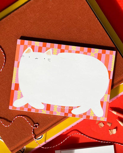 Karen Schipper - Chester Cat Notepad - Cute Animal Notepad