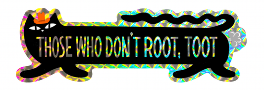 Rootin' Cowboy Cat - Vinyl XL Sticker - Bumper sticker 