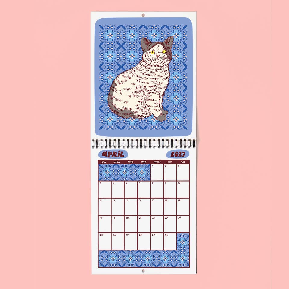 Meow Monthly 2027 Calendar