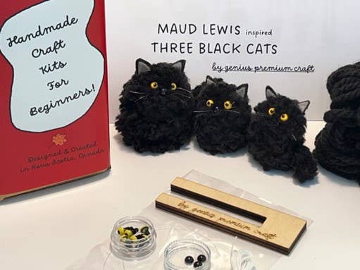 Genius Premium Craft - Maud Lewis-Inspired DIY Fiber Art Kit