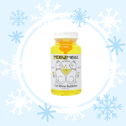 Meowmosa Cat Wine Bubbles Non-Toxic Catnip Bubbles for Cats