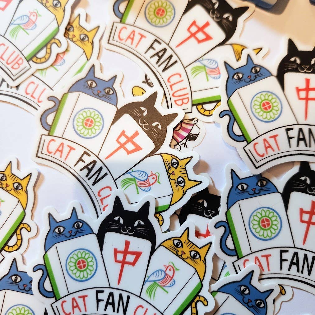 Mahjong Cats (Cat Fan Club) Sticker