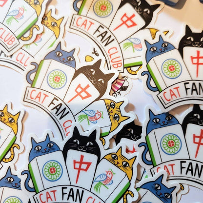 Mahjong Cats (Cat Fan Club) Sticker