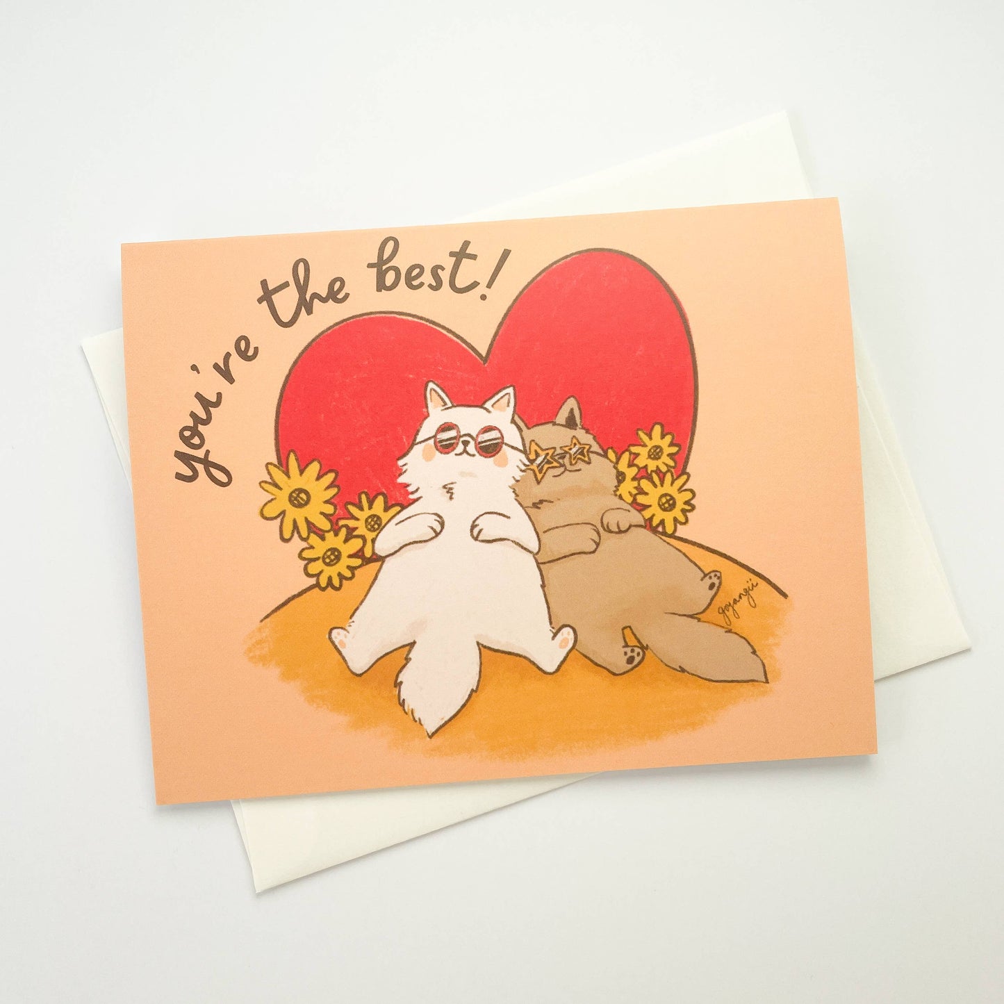 goyangii - BFF Cats Friendship A2 Greeting Card