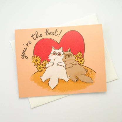 goyangii - BFF Cats Friendship A2 Greeting Card