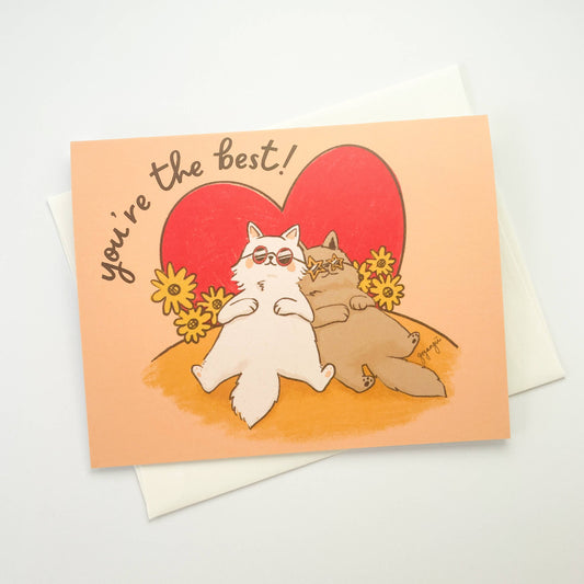 goyangii - BFF Cats Friendship A2 Greeting Card