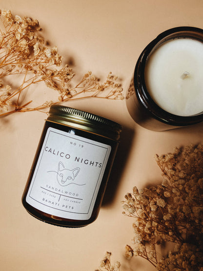 Calico Nights Candle