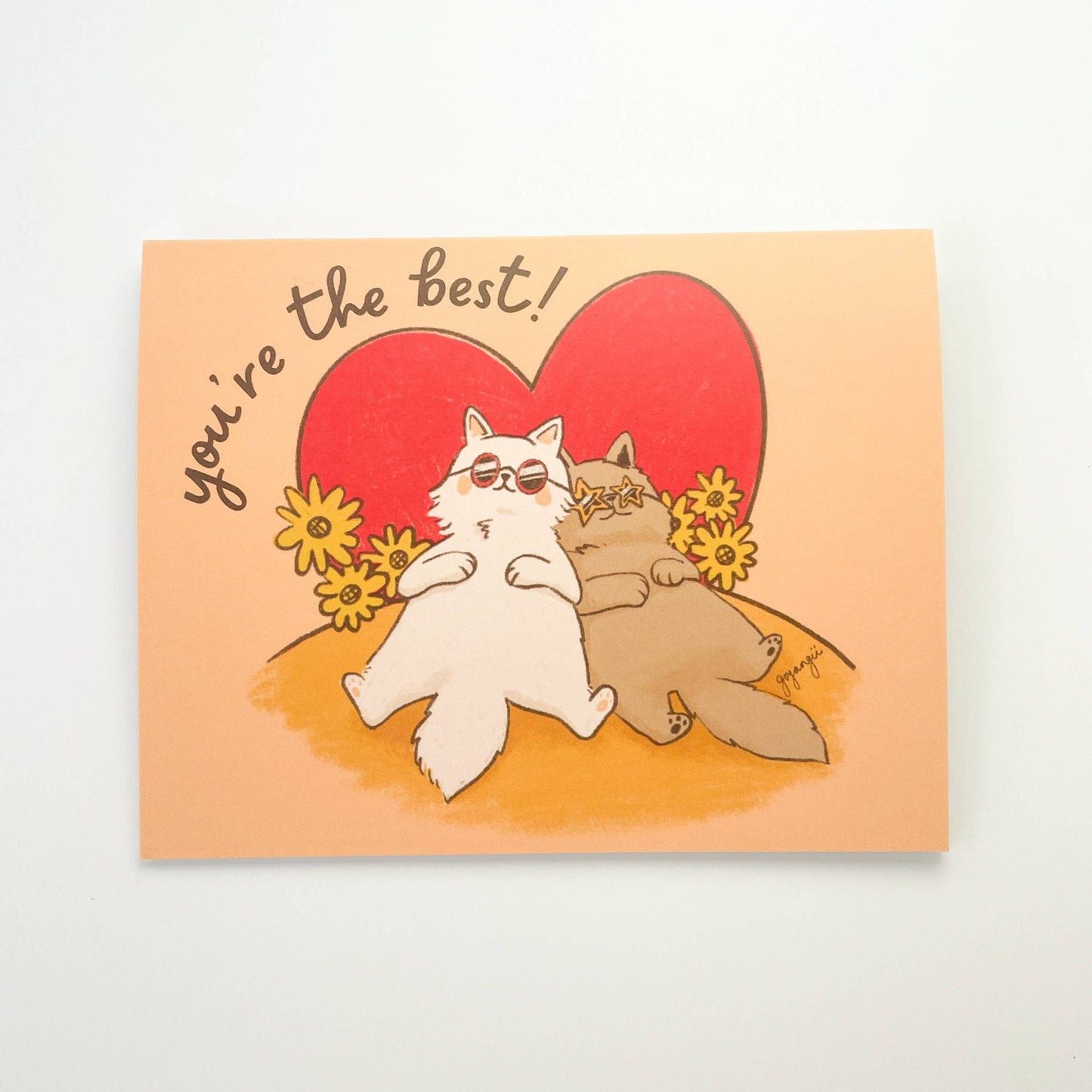 goyangii - BFF Cats Friendship A2 Greeting Card