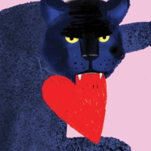 BIG CAT LOVE - Love Card